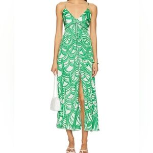 Brand New Green Himba Maxi Dress. Smoke & Pet Free Home